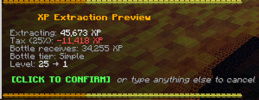 XP Extraction Preview showing extracted amount, tax, bottle tier, and confirm button